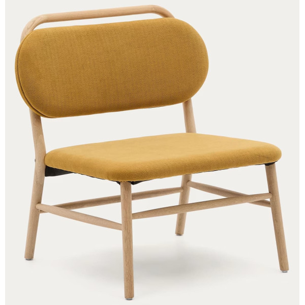 Крісло La Forma Helda S0900083MY81 Гірчичний тканина синель-3