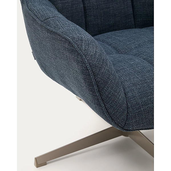 Кресло поворотное La Forma Jaspe S0900094NL25 Синий ткань-8