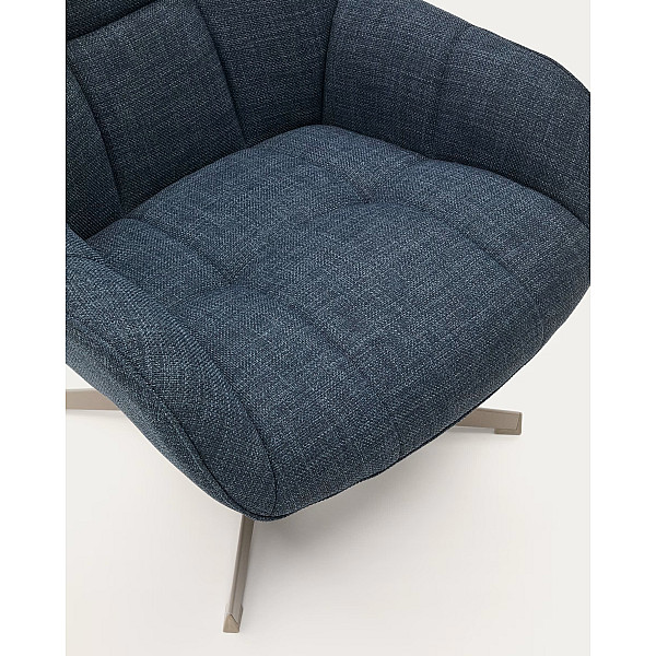 Кресло поворотное La Forma Jaspe S0900094NL25 Синий ткань-9