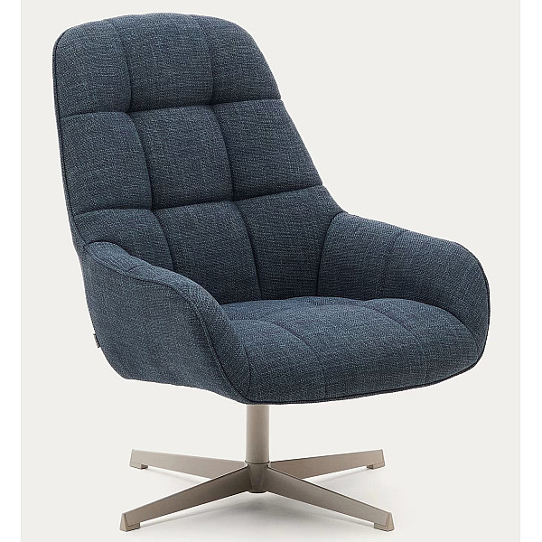 Кресло поворотное La Forma Jaspe S0900094NL25 Синий ткань-2