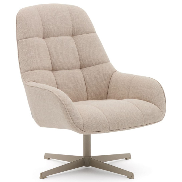 Кресло поворотное La Forma Jaspe S0900094NL85 Бежевый ткань-3