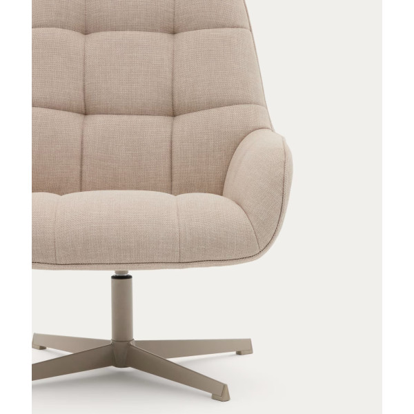 Кресло поворотное La Forma Jaspe S0900094NL85 Бежевый ткань-7