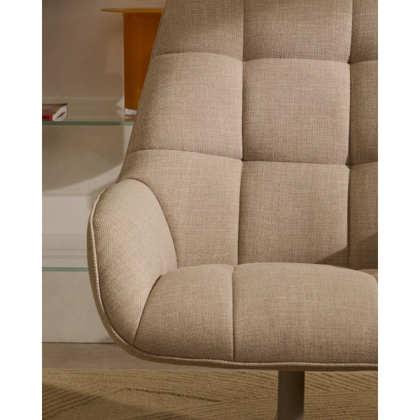 Кресло поворотное La Forma Jaspe S0900094NL85 Бежевый ткань-2