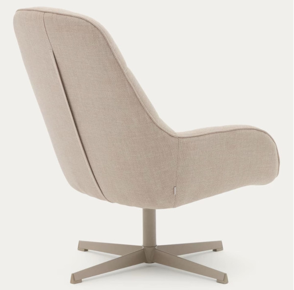 Кресло поворотное La Forma Jaspe S0900094NL85 Бежевый ткань-6