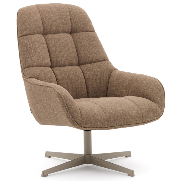 Крісло поворотне La Forma Jaspe S0900094NL87 Світло-коричневий тканина-3