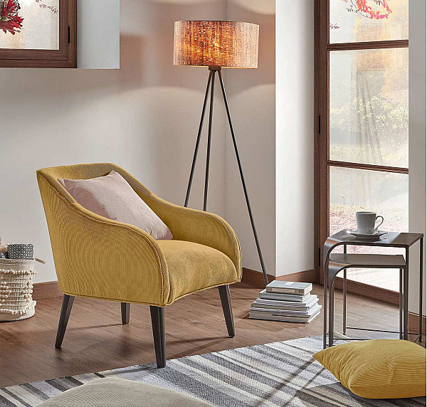 Кресло La Forma LOBBY Горчичный S480PN81-0