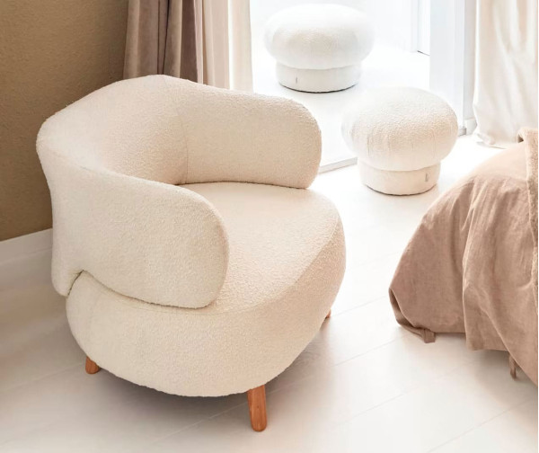 Кресло La Forma LUISA S81211HI39 Экрю-0