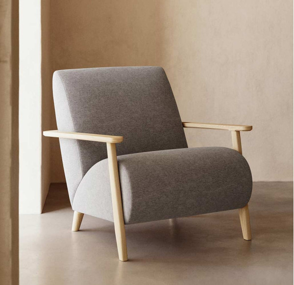 Кресло La Forma MARTHAN Серое S516VA03-0