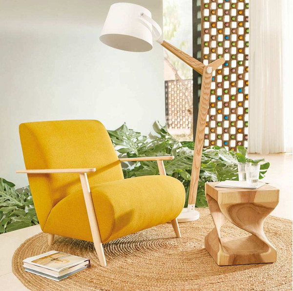 Крісло La Forma MARTHAN Гірчичний S516VA81-0