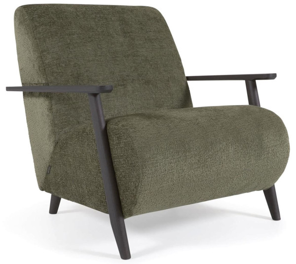 Крісло La Forma MARTHAN S517BG19 Зелений плюшева синель-2