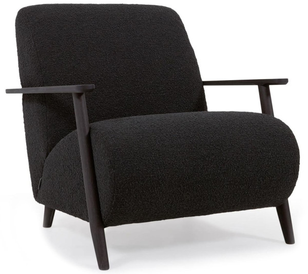 Крісло La Forma MARTHAN S517J01 Чорний букле-2