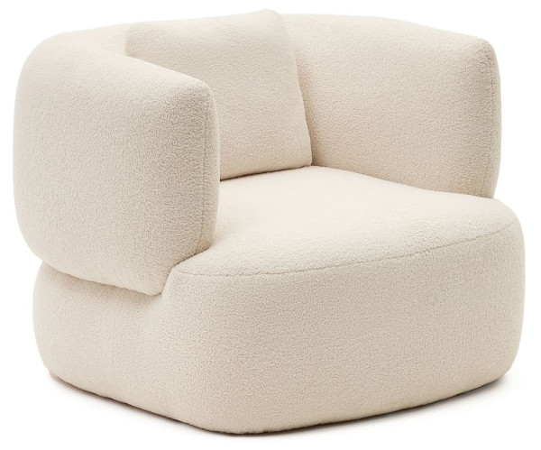 Кресло с подушкой La Forma MARTINA S83110HI39 Белый букле-7