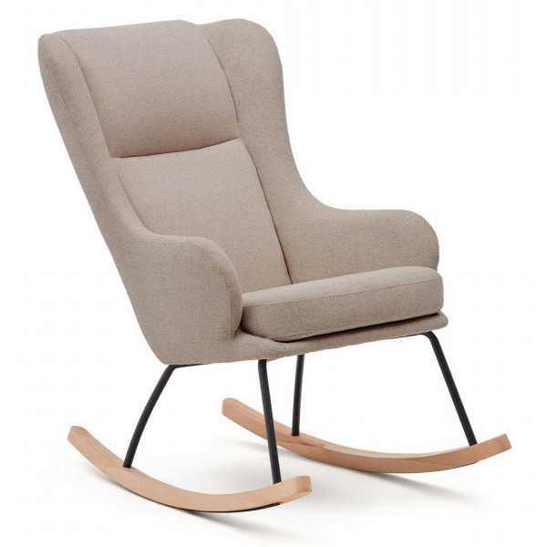 Крісло-гойдалка La Forma MAUSTIN S0900016JJ11 Бежева тканина-2