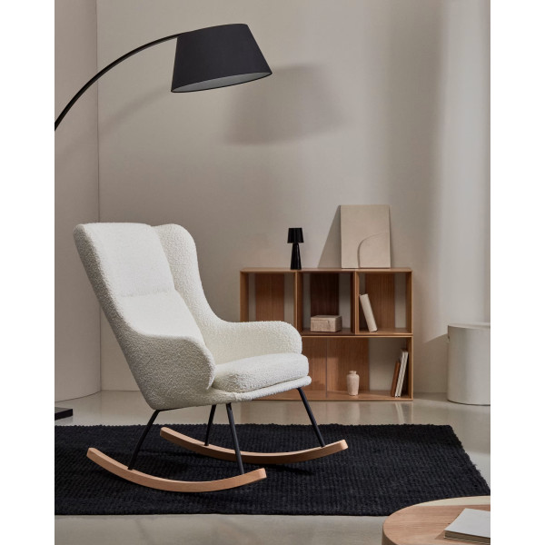 Кресло-качалка La Forma MAUSTIN S0900014JJ05 Белый букле-1
