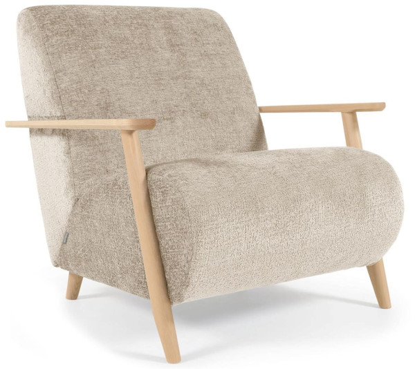 Кресло La Forma MEGHAN S516BG12 Бежевый плюшевая синель-3