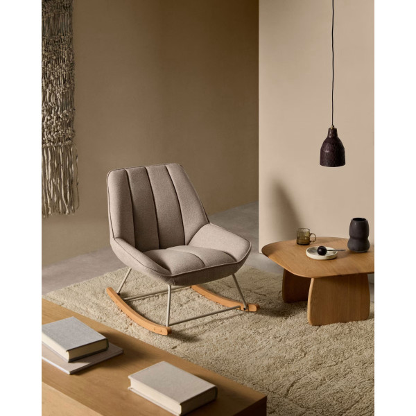 Крісло-гойдалка La Forma Marlina S0900086JJ11 Бежевий-1