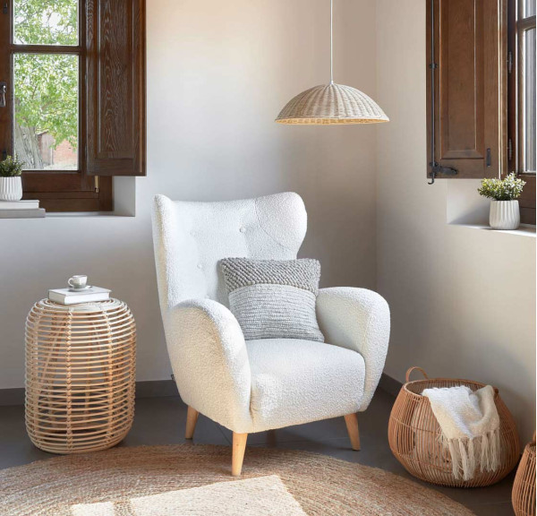 Кресло La Forma PATIO S810_10_J33 Белый букле-0