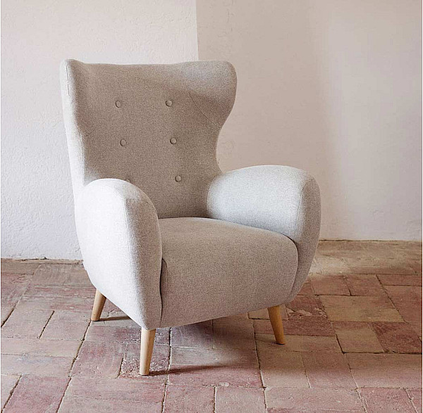 Крісло La Forma PATIO S810_10_SO12 Бежевий шеніл-0