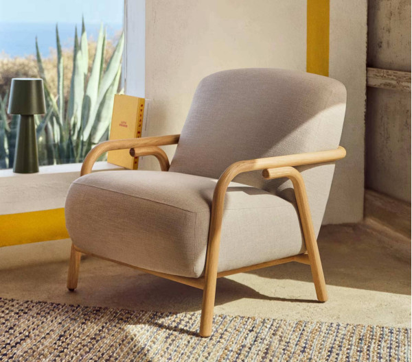 Крісло La Forma SYLO S0900060FG12 Бежевий-0