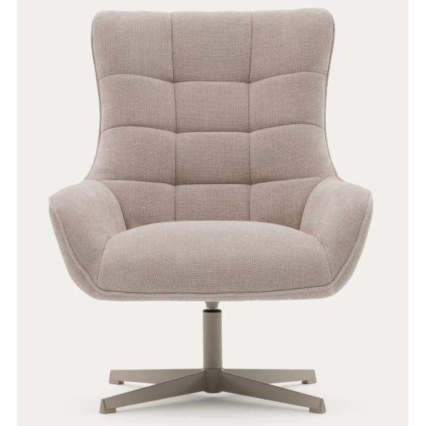 Кресло поворотное La Forma Teryl S0900093JO12 Бежевый ткань синель-3