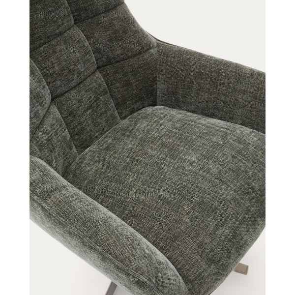 Кресло поворотное La Forma Teryl S0900093JO19 Зеленый ткань синель-7