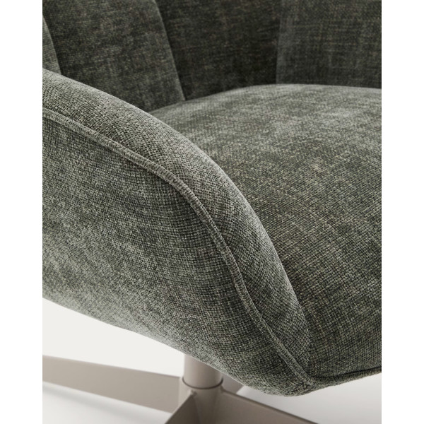 Кресло поворотное La Forma Teryl S0900093JO19 Зеленый ткань синель-8