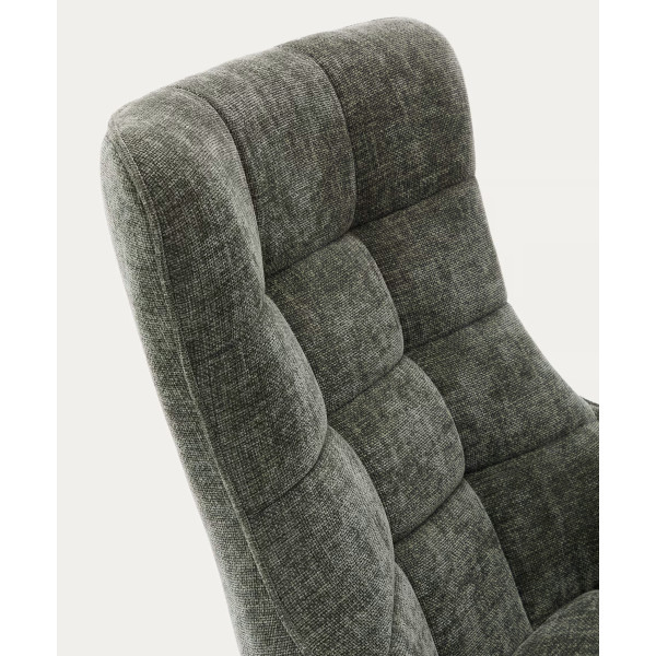 Кресло поворотное La Forma Teryl S0900093JO19 Зеленый ткань синель-6