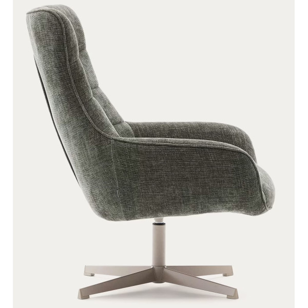 Кресло поворотное La Forma Teryl S0900093JO19 Зеленый ткань синель-4