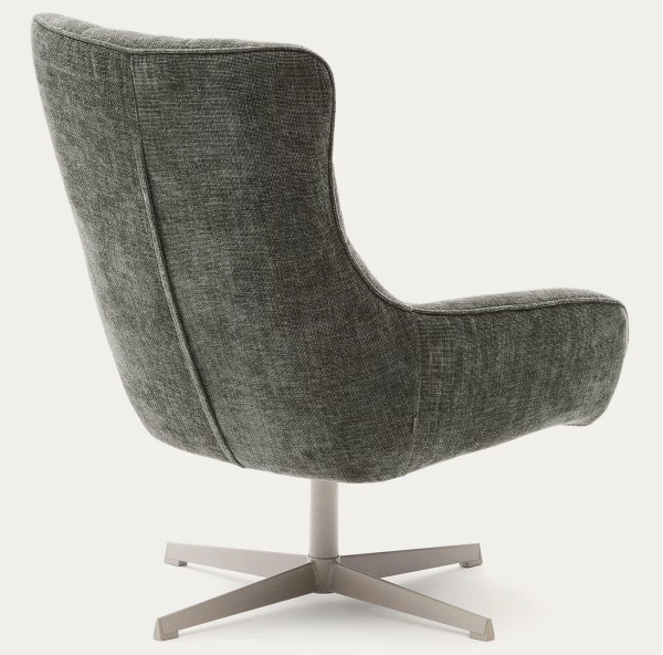 Кресло поворотное La Forma Teryl S0900093JO19 Зеленый ткань синель-5