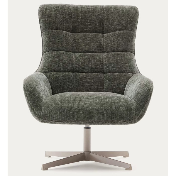 Кресло поворотное La Forma Teryl S0900093JO19 Зеленый ткань синель-3