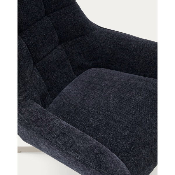 Крісло поворотне La Forma Teryl S0900093JO25 Синій тканина синель-6