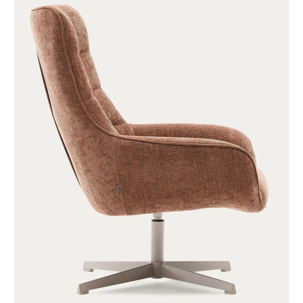 Кресло поворотное La Forma Teryl S0900093JO10 Светло-коричневый ткань синель-4