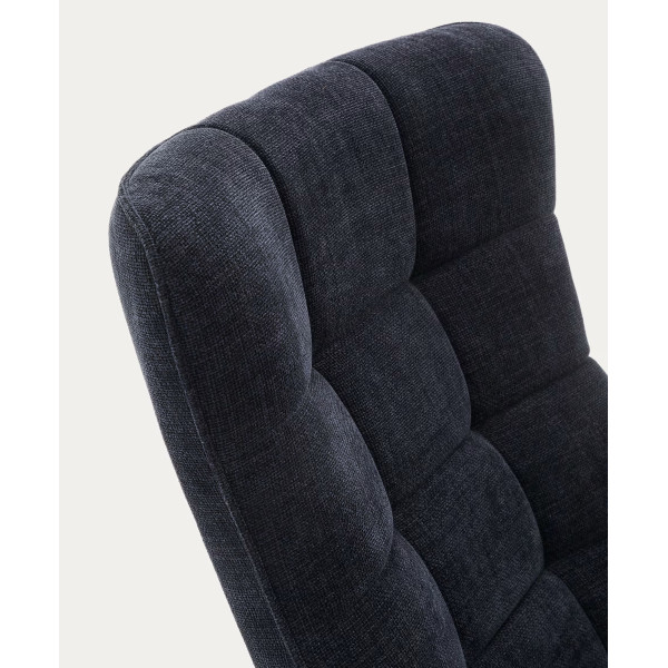 Крісло поворотне La Forma Teryl S0900093JO25 Синій тканина синель-4