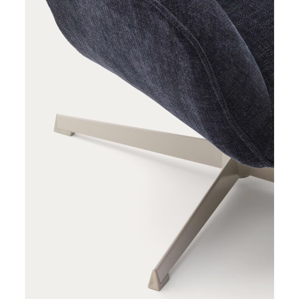 Крісло поворотне La Forma Teryl S0900093JO25 Синій тканина синель-7