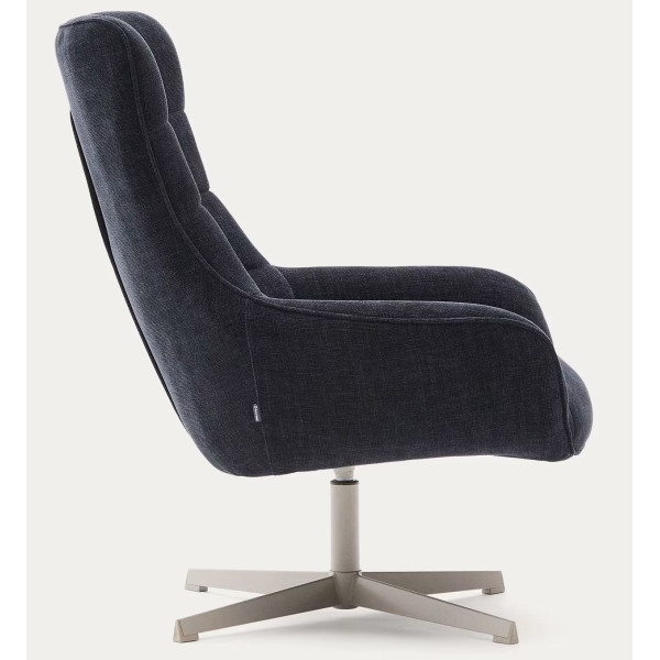 Крісло поворотне La Forma Teryl S0900093JO25 Синій тканина синель-2