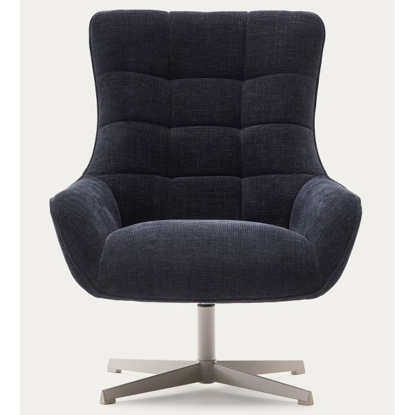 Крісло поворотне La Forma Teryl S0900093JO25 Синій тканина синель-1