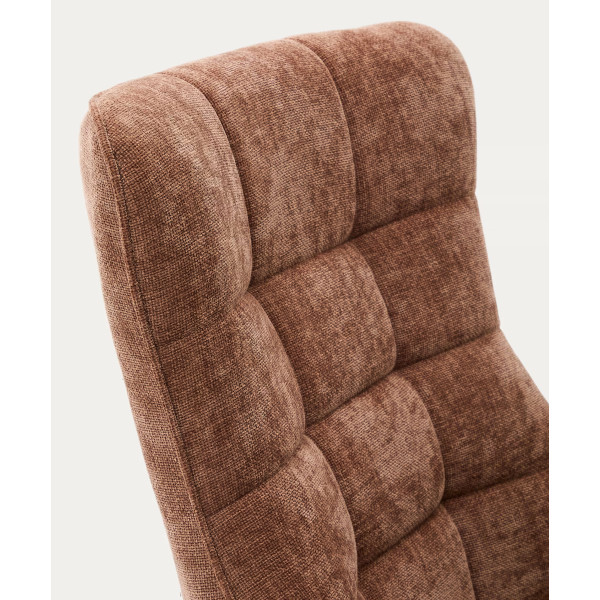 Кресло поворотное La Forma Teryl S0900093JO10 Светло-коричневый ткань синель-6