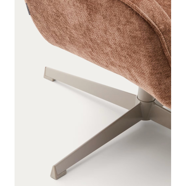 Кресло поворотное La Forma Teryl S0900093JO10 Светло-коричневый ткань синель-9