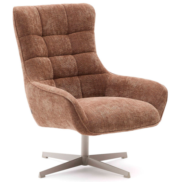 Кресло поворотное La Forma Teryl S0900093JO10 Светло-коричневый ткань синель-0