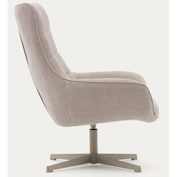 Кресло поворотное La Forma Teryl S0900093JO12 Бежевый ткань синель-4