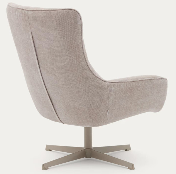 Кресло поворотное La Forma Teryl S0900093JO12 Бежевый ткань синель-5