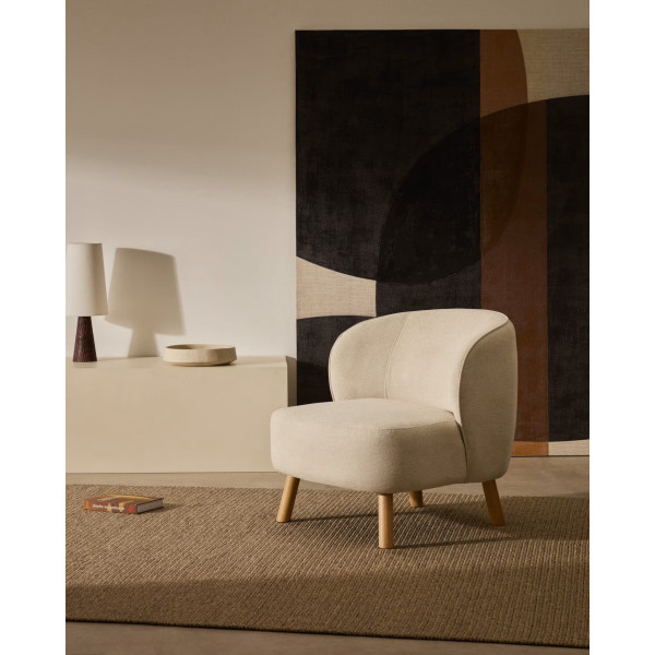 Крісло La Forma Ulit S84082BC12 Бежевий-1