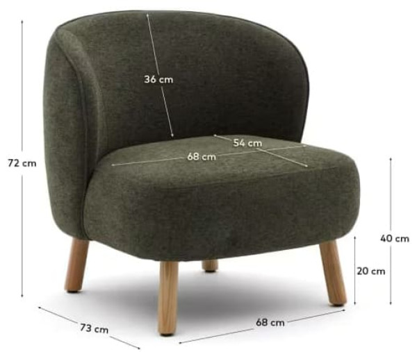 Кресло La Forma Ulit S84082BC19 Зеленый-10