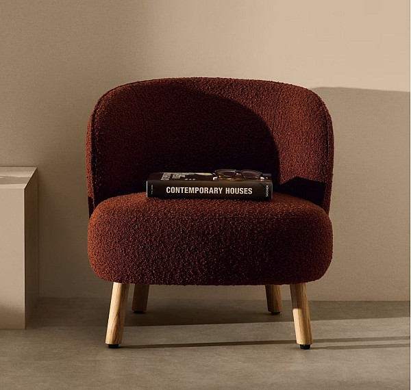 Кресло La Forma Ulit S84082FA10 Терракотовый-0