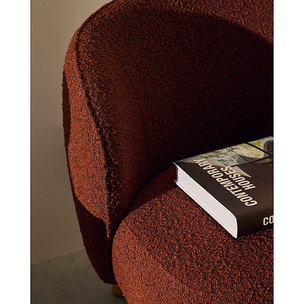 Кресло La Forma Ulit S84082FA10 Терракотовый-2