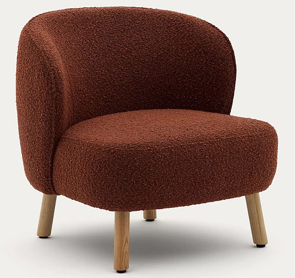 Кресло La Forma Ulit S84082FA10 Терракотовый-3