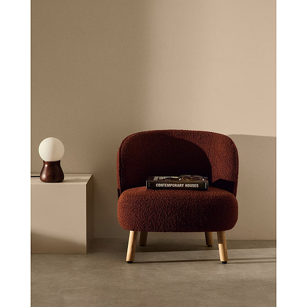 Кресло La Forma Ulit S84082FA10 Терракотовый-1