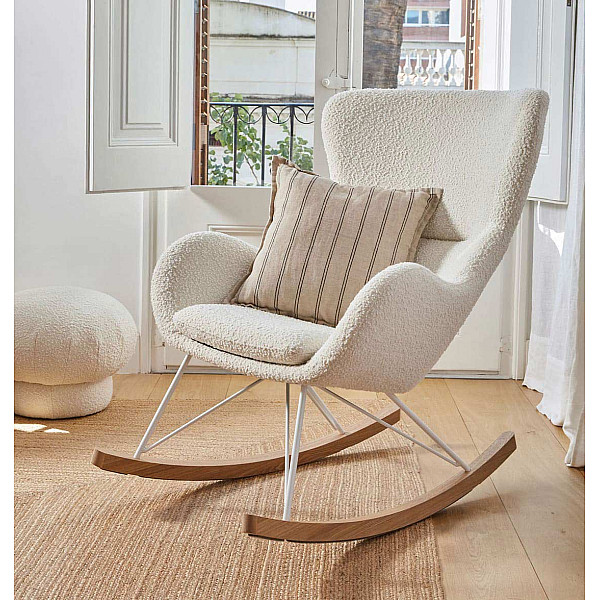 Кресло-качалка La Forma VALSA YG0180J33 Белый букле-0