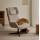 Крісло поворотне La Forma ZALINA S0900005BF11 Світло-коричневий тканина синель