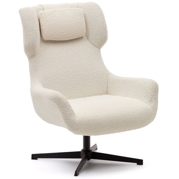 Кресло поворотное La Forma ZALINA S0900005J33 Белый букле-3